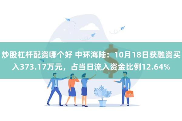 炒股杠杆配资哪个好 中环海陆：10月18日获融资买入373.17万元，占当日流入资金比例12.64%