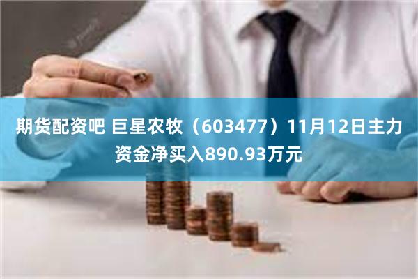 期货配资吧 巨星农牧（603477）11月12日主力资金净买入890.93万元