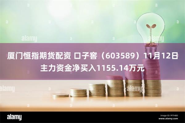 厦门恒指期货配资 口子窖（603589）11月12日主力资金净买入1155.14万元