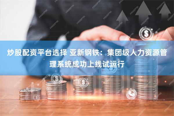 炒股配资平台选择 亚新钢铁：集团级人力资源管理系统成功上线试运行